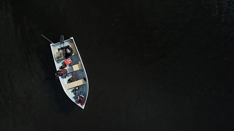 Eliana Alvarez Martinez Fishing boat on a lake near Ilford, Manitoba, Canada (Credit: Eliana Alvarez Martinez)