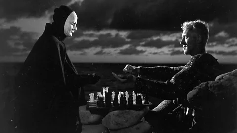 Criterion One of the most famous images in cinema history is Max von Sydow’s knight playing chess with Death in The Seventh Seal (Credit: Criterion)
