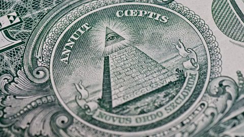 Alamy Conspiracy theorists believe signs on the US dollar bill point to Illuminati influence (Credit: Alamy)