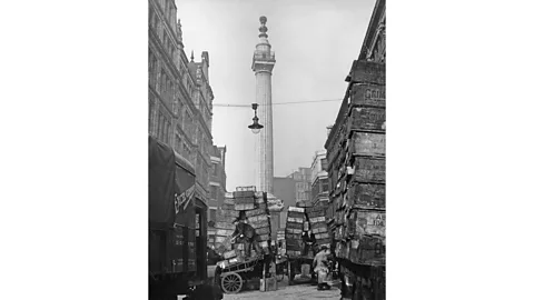 Getty Images The monument required 28,196 cubic feet (798 cubic metres) of rock, which had to be shipped from the Isle of Portland (Credit: Getty Images)