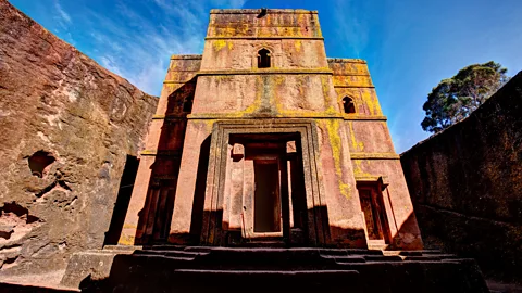 GRANT ROONEY PREMIUM/Alamy Lalibela’s monolithic churches plunge 40 to 50m into the ground (Credit: GRANT ROONEY PREMIUM/Alamy)