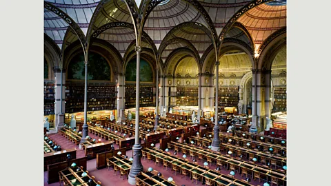 Candida Höfer Candida Höfer was also a student of Bernd and Hill Becher – her photo of the Bibliothèque Nationale de France Paris is pictured (Credit: Candida Höfer)