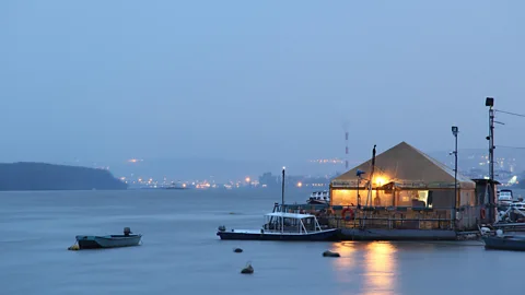 Jerome Cid/Alamy Belgrade residents spend summer afternoons and evenings in ‘splavs’, or floating restaurants and nightclubs (Credit: Jerome Cid/Alamy)
