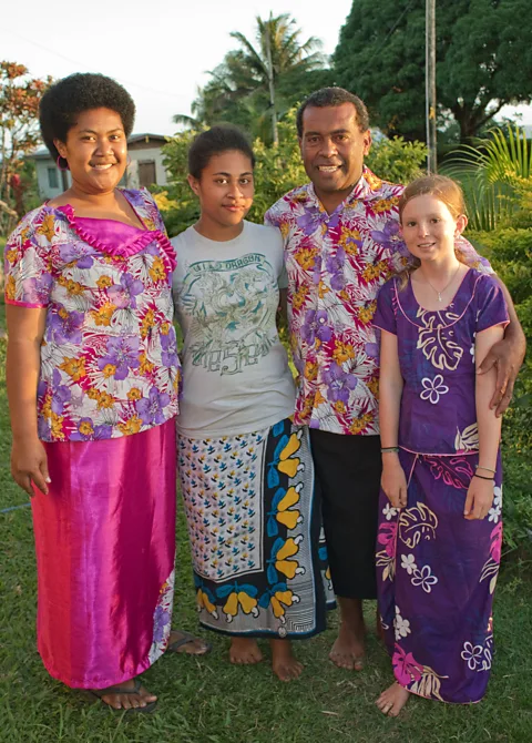 Diane Selkirk Once a visitors’ sevusevu is accepted, they become part of the larger village family (Credit: Diane Selkirk)