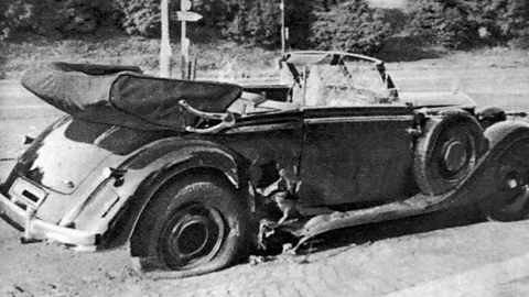 Keystone-France/Getty Images Josef Gabčík and Jan Kubiš, the soldiers selected as Heydrich’s assassins, threw an anti-tank grenade at his car (Credit: Keystone-France/Getty Images)