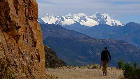 Kevin Floerke A hiker along the Qhapaq Ñan in the Peruvian Andes (Credit: Kevin Floerke)