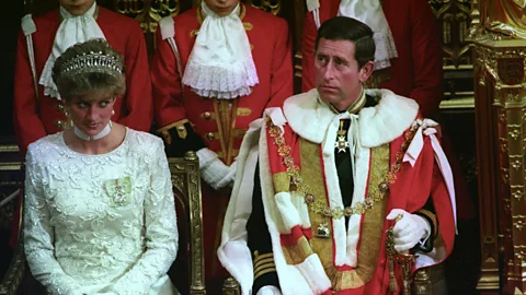 Alamy Much was made of Diana as a disruptive figure within the British monarchy, and at times it seemed she was uncomfortable with its pageantry (Credit: Alamy)