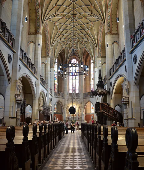 Madhavi Ramani Legends say the statues inside the Church debate theology into the night (Credit: Madhavi Ramani)