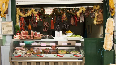 Peter Ptschelinzew/Getty Images Jews hiding from the Spanish Inquisition were identified by the lack of sausage hanging from their homes (Credit: Peter Ptschelinzew/Getty Images)