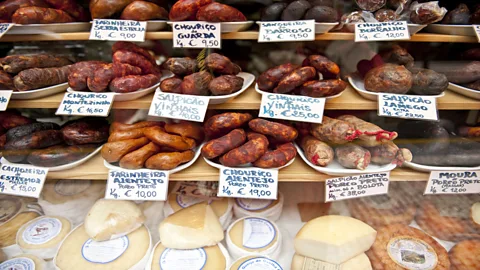 Maremagnum/Getty Images Sausage is a staple in Portuguese cuisine (Credit: Maremagnum/Getty Images)
