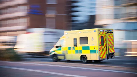 iStock An ambulance racing through traffic (Credit: iStock)