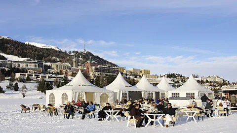 Norbert Eisele-Hein/Getty Images St Moritz provided a backdrop for the newly wealthy to mingle with the aristocracy (Credit: Norbert Eisele-Hein/Getty Images)