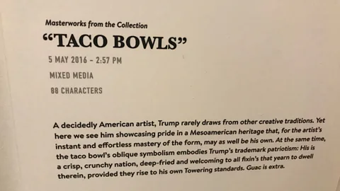 Christian Blauvelt The attention to detail at the Twitter Library by Noah and his team was extraordinary, right down to elaborate museum curator-style captions (Credit: Christian Blauvelt)