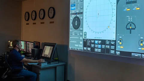 Wärtsilä The cargo ships of the future could travel across the oceans devoid of humans - and instead be remote controlled like a video game 5,000 miles away (Credit: Wärtsilä)