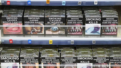 Getty Images Australian cigarettes in plain packaging (Credit: Getty Images)