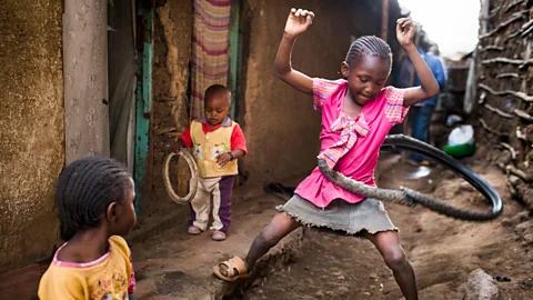 Alamy Children born in Kenyan slums have a very different life expectancy to those born in the rich cities of the West (Credit: Alamy)