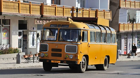 Kasia Nowak/Alamy The marshrutka bus is an affordable way to travel through the Caucasus (Credit: Kasia Nowak/Alamy)