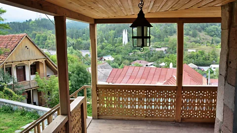 Oleksandr Rupeta/Alamy The author was invited by the owners of the guesthouse to join a family celebration (Credit: Oleksandr Rupeta/Alamy)