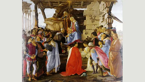 Wikimedia Sandro Botticelli inserted members of the Medici family into his 1475 painting The Adoration of the Magi (Credit: Wikimedia)