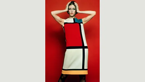 Alamy Yves Saint Laurent turned Mondrian’s primary-colour grids into a swinging ‘60s dress two decades after the artist’s death (Credit: Alamy)