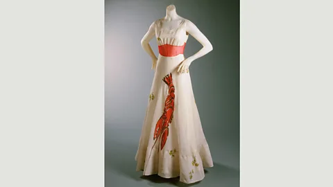 Philadelphia Museum of Art, Gift of Mme Elsa Schiaparelli, 1969-232-52 The lobster dress from Schiaparelli and Dalí was considered by some to be sexually suggestive (Credit: Philadelphia Museum of Art, Gift of Mme Elsa Schiaparelli)