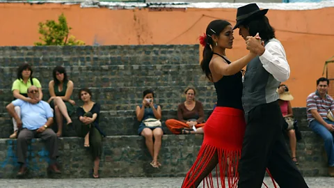 Julian Finney/Getty Images Lunfardo’s popularity spread through tango music in the early 1900s (Credit: Julian Finney/Getty Images)