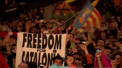 カタルーニャは「独立国家となる権利を獲得」 独立投票で州政府 BBCニュース
