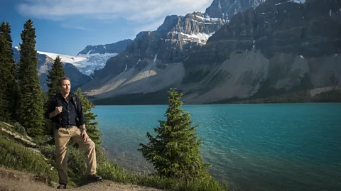 Philippe Cousteau Philippe Cousteau wears his hiking boots on the plane to save weight in his luggage (Credit: Philippe Cousteau)