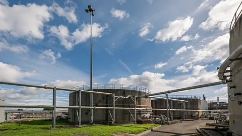 Wessex Water/GENeco In Bristol, England, Wessex Water has installed a biogas plant at its sewage works, turning raw sewage into 56 million litres of biomethane a day (Credit: Wessex Water/GENeco)