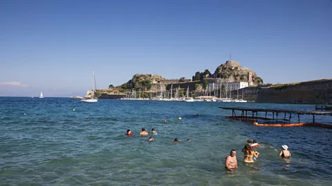 Holger Leue/Getty Images Warm Mediterranean waters make Greece an ideal place to swim (Credit: Holger Leue/Getty Images)