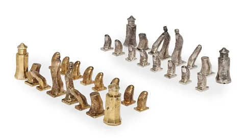 Christie’s Dalí cast in bronze a chess set for Duchamp with the traditional pieces replaced by fingers and thumbs (Credit: Christie’s)