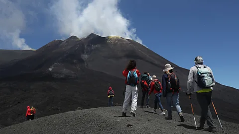 Sean Gallup/Getty Images Thrill-seekers can hike Mount Etna, the most active volcano in Europe (Credit: Sean Gallup/Getty Images)
