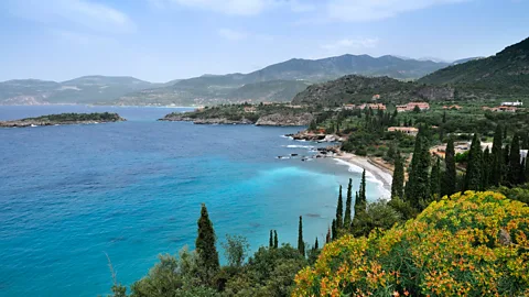 HowardOates/Getty Images The Mani Peninsula juts into the Ionian Sea from the Peloponnese (HowardOates/Getty Images)