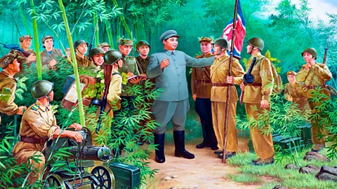Alamy Revolutionary plays and theoretical work were attributed to North Korean leader Kim Il-sung (Credit: Alamy)