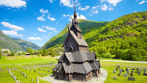 Alamy There were once more than 1,000 stave churches in Norway, but most have burnt down or been destroyed by the weather (Credit: Alamy)