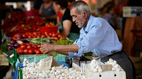 Simona Ciocarlan/Alamy More than 40% of Copălău residents cultivate garlic (Credit: Simona Ciocarlan/Alamy)