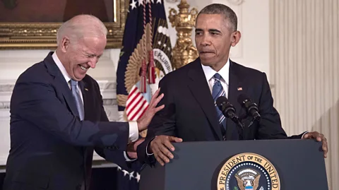 Getty Images The friendship between former US President Barack Obama and former Vice President Joe Biden became the source of countless internet memes (Credit: Getty Images)