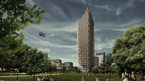 C.F. Møller / Dinell Johansson Artist's impression of the proposed HSB tower (Credit:C.F. Møller / Dinell Johansson)