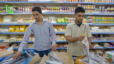 Employees in a shop