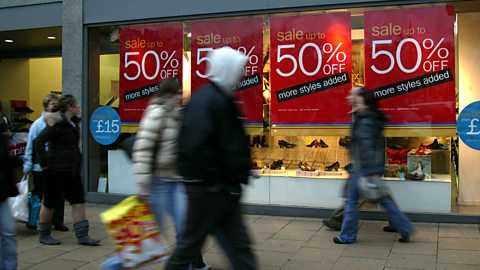 Footfall outside a shop