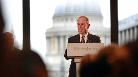 Matt Alexander/PA Wire Michael Bloomberg, founder of Bloomberg LP, hosts a press conference to unveil the company's new European headquarters in the City of London (Credit: Matt Alexander/PA Wire)
