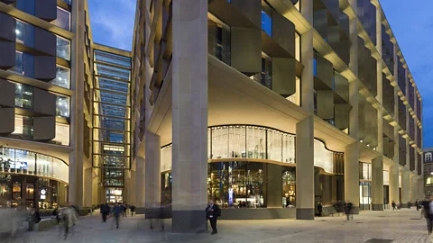 Aaron Hargreaves/Foster + Partners Bloomberg Arcade, a pedestrianised dining area with ten independent restaurants, follows the path of Watling Street, once a Roman road (Credit: Aaron Hargreaves/Foster + Partners)