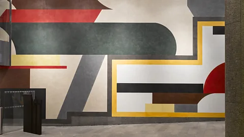 James Newton City Drawing #1, an artwork by British installation artist David Tremlett, is located in the south building reception hall and elevator lobby (Credit: James Newton)