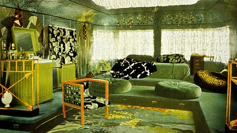 Hollandse Hoogte/Rogier Viollet The luxurious interior of one of the boats decorated by Poiret, shown at the Exposition Internationale des Arts Décoratifs in Paris, 1925 (Credit: Hollandse Hoogte/Rogier Viollet)