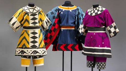 Victoria & Albert Museum Three hand-painted costumes by Leon Bakst for Les Ballets Russes, created in 1912 (Credit: Victoria & Albert Museum)