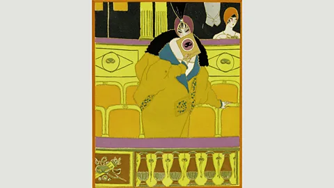 Hollandse Hoogte / Rogier Viollet Illustration by Georges LePape from the magazine Bon Ton Gazette, 1912, showing an evening coat by Paul Poiret (Credit: Hollandse Hoogte / Rogier Viollet )