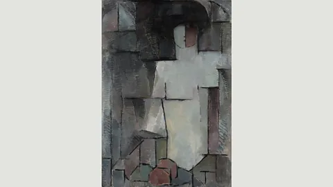 Gemeentemuseum Poiret was friends with various artists who influenced his work, including Piet Mondrian, whose painting The Large Nude was created in 1912 (Credit: Gemeentemuseum)