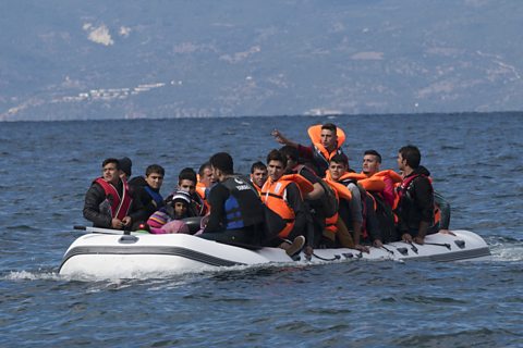 Photograph of refugees in Turkey