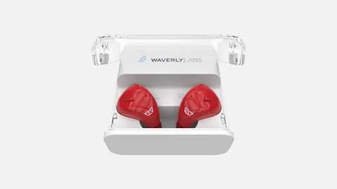 Waverly Labs As well as translating between languages, the ear pieces can be used for for streaming music and to listen to calls and notifications (Credit: Waverly Labs)