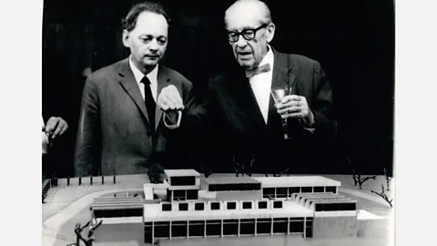 Keystone Pictures/Alamy The Bauhaus was founded in 1919 in the German city of Weimar by Prussian Walter Gropius, pictured right (Credit: Keystone Pictures/Alamy)